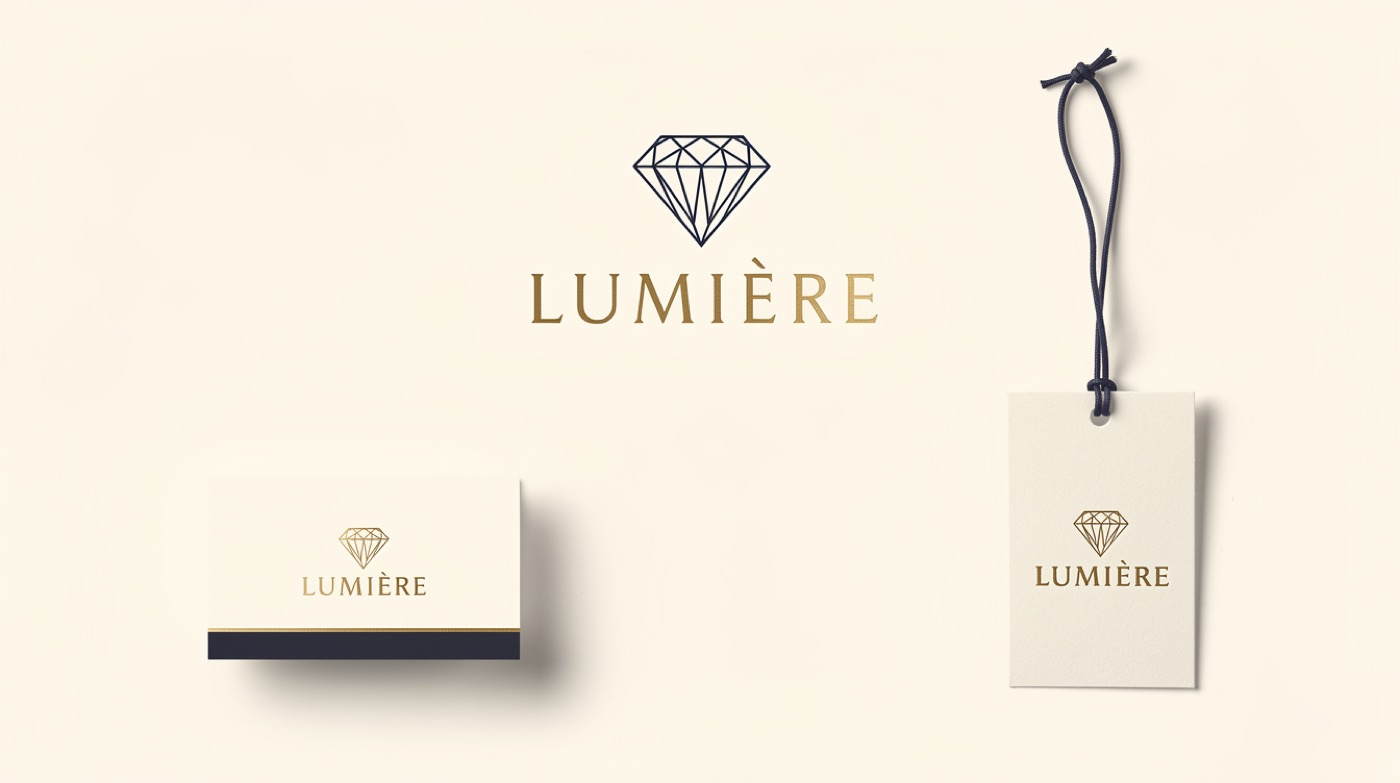 Lumiere — luxury line-art monogram with foil mockups